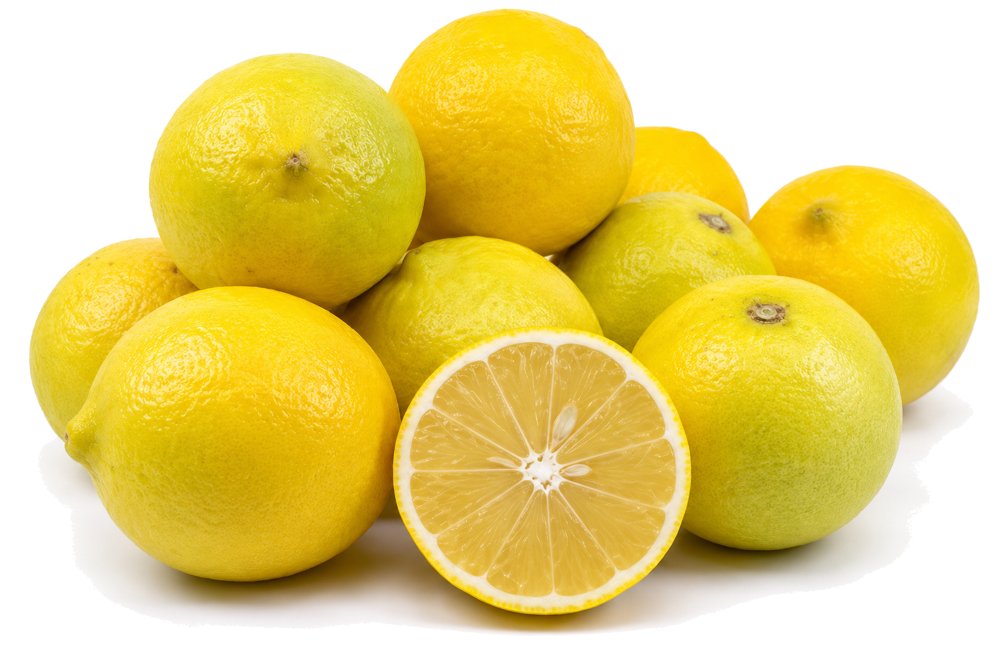 Ecuadorian sweet limes, whole and halved